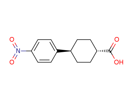 Cyclohexanecarboxylic acid, 4-(4-nitrophenyl)-, trans-
