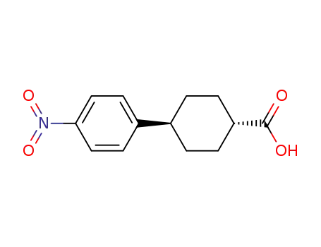Molecular Structure of 113524-42-8 (Cyclohexanecarboxylic acid, 4-(4-nitrophenyl)-, trans-)