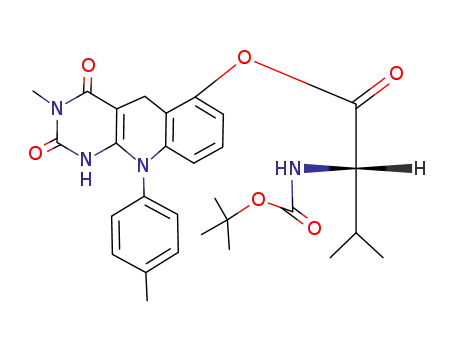 6-<N-(tert-butoxycarbonyl)-L-valyloxy>-1,5-dihydro-3-methyl-10-p-tolyl-5-deazaflavin