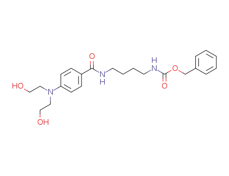 N-<4-<N-(benzyloxycarbonyl)amino>butyl>-4-<N,N-bis(2-hydroxyethyl)amino>benzamide
