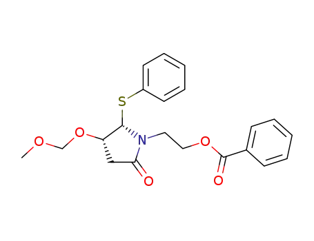 (2S,3S)-1-(2-benzoyloxyethyl)-3-methoxymethoxy-2-phenylthiopyrrolidin-5-one