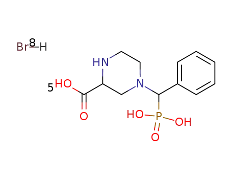 4-(phosphonophenylmethyl)-2-piperazinecarboxylic acid hydrobromide