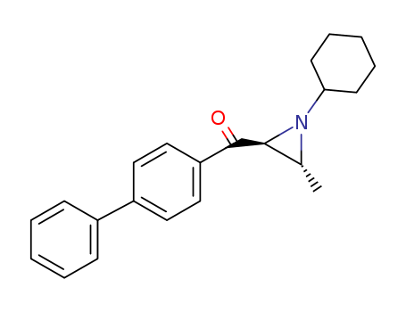 (1-cyclohexyl-3-methyl-aziridin-2-yl)-(4-phenylphenyl)methanone cas  6372-59-4