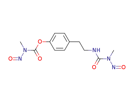 Molecular Structure of 61295-75-8 (4-(2-{[methyl(nitroso)carbamoyl]amino}ethyl)phenyl methyl(nitroso)carbamate)
