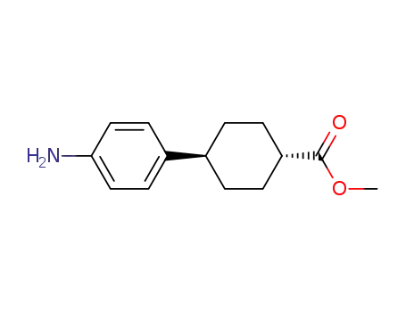 <i>trans</i>-4-(4-amino-phenyl)-cyclohexane-carboxylic acid-<sup>(1)</sup>-methyl ester