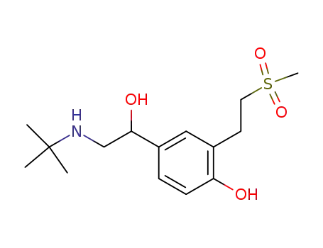 4-(2-tert-Butylamino-1-hydroxy-ethyl)-2-(2-methanesulfonyl-ethyl)-phenol