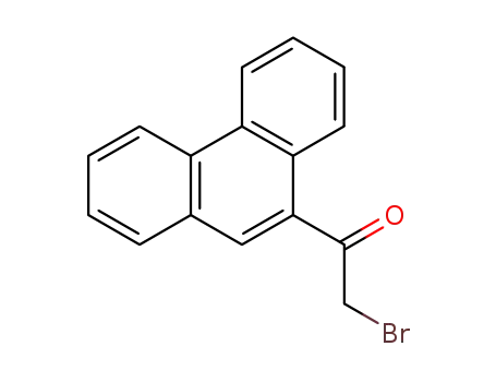 Molecular Structure of 33466-14-7 (2-bromo-1-(phenanthren-9-yl)ethanone)