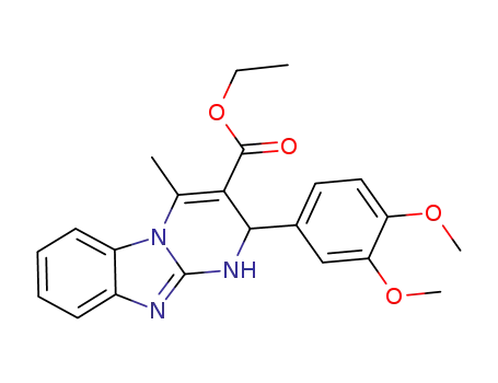 2-(3,4-dimethoxyphenyl)-3-(ethoxycarbonyl)-4-methyl-1,2-dihydropyrimido[1,2-a]benzimidazole