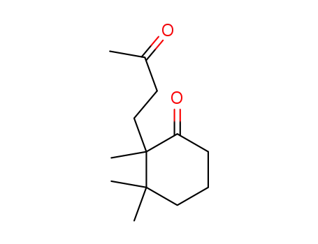 Molecular Structure of 65869-04-7 (Cyclohexanone, 2,3,3-trimethyl-2-(3-oxobutyl)-)