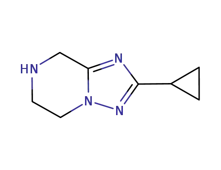 Molecular Structure of 681249-78-5 (2-CYCLOPROPYL-5,6,7,8-TETRAHYDRO-[1,2,4]TRIAZOLO[1,5-A]PYRAZINE)