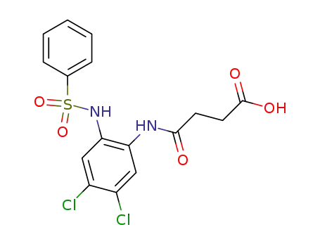 Bernsteinsaeure-mono-<4.5-dichlor-2-benzolsulfonylamino-anilid>