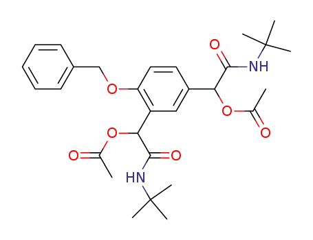 Acetic acid [5-(acetoxy-tert-butylcarbamoyl-methyl)-2-benzyloxy-phenyl]-tert-butylcarbamoyl-methyl ester