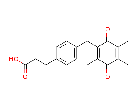 3-[4-(3,5,6-trimethyl-1,4-benzoquinon-2-ylmethyl)phenyl]propionic acid