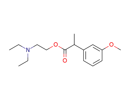 (+/-)-2-<3-Methoxy-phenyl>-propionsaeure-<2-diaethylamino-aethylester>