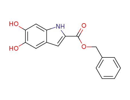 1H-Indole-2-carboxylic acid, 5,6-dihydroxy-, phenylmethyl ester