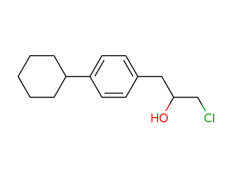 Molecular Structure of 6728-90-1 (3-(p-Cyclohexyl-phenyl)-2-hydroxy-propylchlorid)