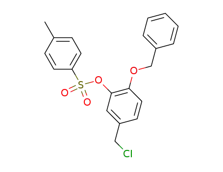 Molecular Structure of 65615-25-0 (6-(Benzyloxy)-α-chloro-m-cresol p-Toluenesulfonate)