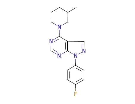 C<sub>17</sub>H<sub>18</sub>FN<sub>5</sub>
