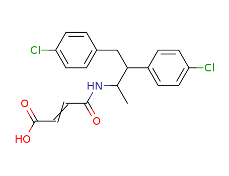 2-Butenoic acid, 4-[[2,3-bis(4-chlorophenyl)-1-methylpropyl]amino]-4-oxo-