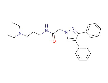 Molecular Structure of 120982-59-4 (1-[4,5-DIPHENYLPYRAZOL-1-YL]-N-(DIETHYLAMINOPROPYL)-ACETAMIDE)
