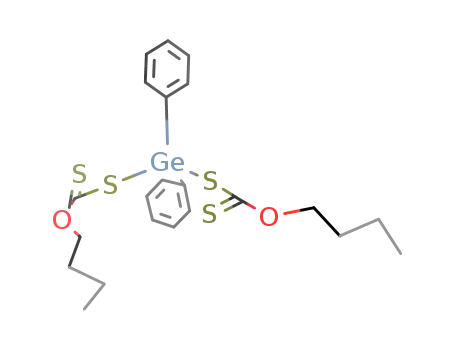 Molecular Structure of 133401-62-4 (bis(O-n-butyl dithiocarbonato)diphenylgermane)