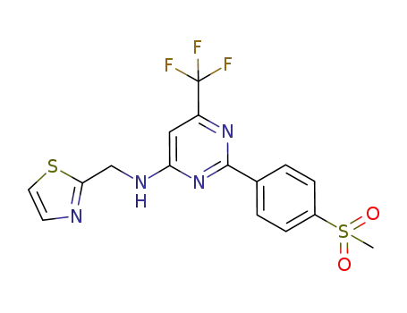 C<sub>16</sub>H<sub>13</sub>F<sub>3</sub>N<sub>4</sub>O<sub>2</sub>S<sub>2</sub>