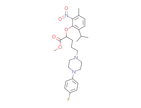 1-Piperazinepentanoic acid,
4-(4-fluorophenyl)-a-[3-methyl-6-(1-methylethyl)-2-nitrophenoxy]-, methyl
ester