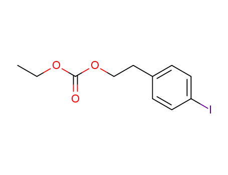 Molecular Structure of 60075-76-5 (Carbonic acid ethyl p-iodophenethyl ester)