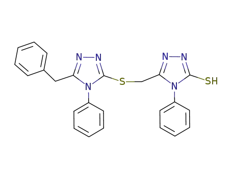 5-[(5-benzyl-4-phenyl-4H-1,2,4-triazol-3-ylthio)methyl]-4-phenyl-4H-1,2,4-triazole-3-thiol
