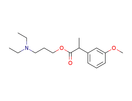 (+/-)-2-<3-Methoxy-phenyl>-propionsaeure-<3-diaethylamino-propylester>