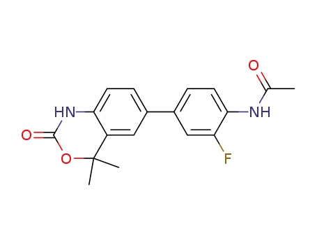 N-[4-(4,4-Dimethyl-2-oxo-1,4-dihydro-2H-3,1-benzoxazin-6-yl)-2-fluoro-phenyl]-acetamide
