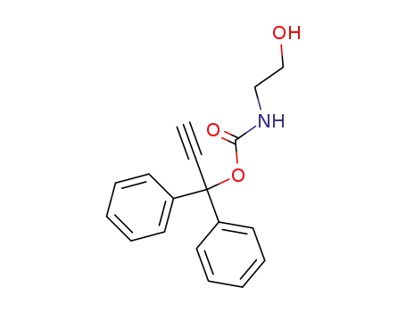N-(2-Hydroxy-aethyl)-carbamidsaeure-<1,1-diphenyl-propin-(2)-ylester>