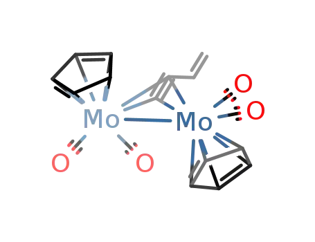 Molecular Structure of 137966-85-9 ((Mo(C<sub>5</sub>H<sub>5</sub>)(CO)2)2(HCCCHCH<sub>2</sub>))