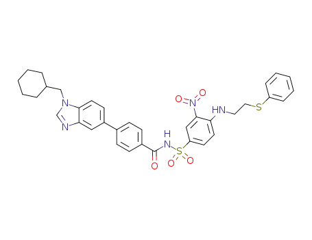 N-(4-(1-(cyclohexylmethyl)-1H-benzimidazol-5-yl)benzoyl)-3-nitro-4-((2-(phenylthio)ethyl)amino)benzenesulfonamide