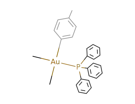 Au(C<sub>6</sub>H<sub>4</sub>(CH<sub>3</sub>))(CH<sub>3</sub>)2(P(C<sub>6</sub>H<sub>5</sub>)3)