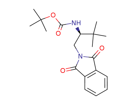 Molecular Structure of 290815-00-8 ([(1S)-1-[(1,3-dihydro-1,3-dioxo-2H-isoindol-2-yl)methyl]-2,2-dimethylpropyl]carbamic acid 1,1-dimethylethyl ester)