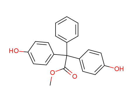 4.4'-Dihydroxy-triphenylessigsaeuremethylester