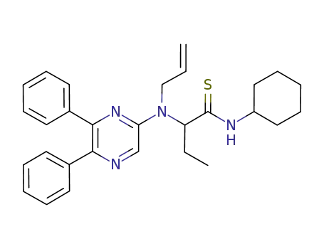 2-[allyl(5,6-diphenylpyrazin-2-yl)amino]-N-cyclohexylbutanethioamide