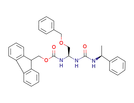 Carbamic acid,
[(1S)-1-[[[[(1S)-1-phenylethyl]amino]carbonyl]amino]-2-(phenylmethoxy)
ethyl]-, 9H-fluoren-9-ylmethyl ester