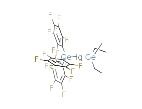 {tris-(pentafluoro phenyl) germyl} (triethyl germyl) mercury