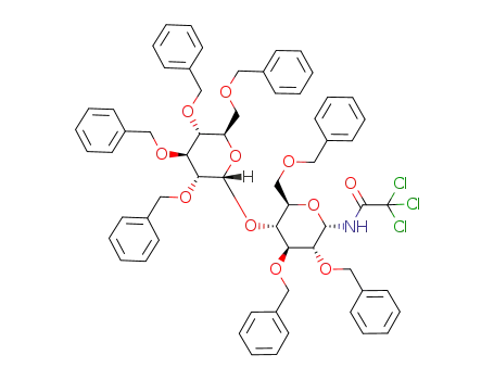 N-trichloroacetyl-2,3,6-tri-O-benzyl-4-O-(2,3,4,6-tetra-O-benzyl-α-D-glucopyranosyl)-α-D-glucopyranosylamine