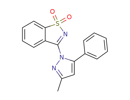 3-(3-methyl-5-phenyl-pyrazol-1-yl)-benzo[<i>d</i>]isothiazole 1,1-dioxide