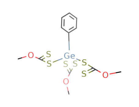 Molecular Structure of 133401-63-5 (tris(O-methyl dithiocarbonato)phenylgermane)