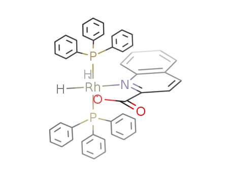 Molecular Structure of 126628-13-5 (dihydrido(quinoline-2-carboxylato)bis(triphenylphosphine)rhodium(III))
