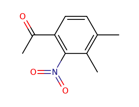 Molecular Structure of 49666-83-3 (1-(3,4-dimethyl-2-nitro-phenyl)-ethanone)