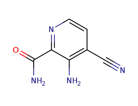 Molecular Structure of 155879-89-3 (2-Pyridinecarboxamide,3-amino-4-cyano-(9CI))