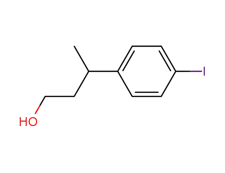 Molecular Structure of 60075-81-2 (3-(p-Iodophenyl)-1-butanol)