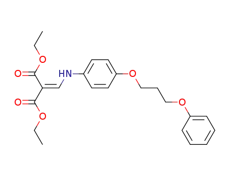 Molecular Structure of 35957-48-3 (diethyl ({[4-(3-phenoxypropoxy)phenyl]amino}methylidene)propanedioate)