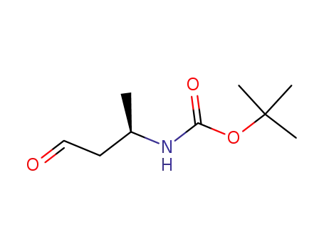 Molecular Structure of 497861-77-5 (Carbamic acid, [(1R)-1-methyl-3-oxopropyl]-, 1,1-dimethylethyl ester (9CI))