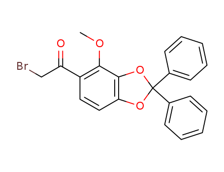 Ethanone, 2-bromo-1-(4-methoxy-2,2-diphenyl-1,3-benzodioxol-5-yl)-